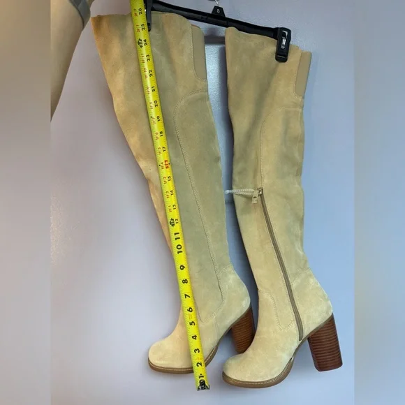 NWOB Kelsi Dagger Brooklyn Logan Fawn Suede Over-the-Knee Women's Boots 8 - Picture 5 of 16